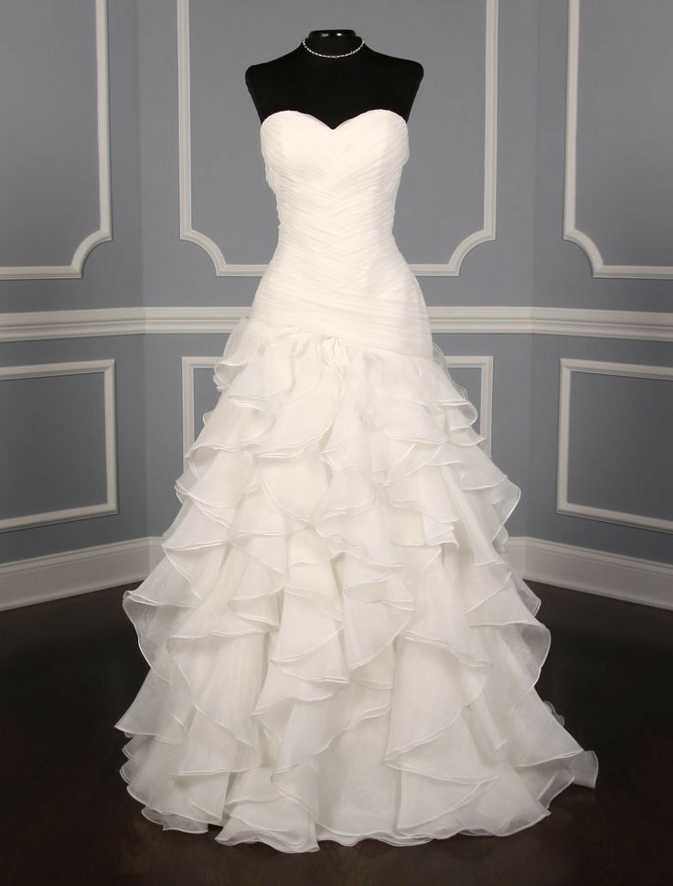 Retro Mermaid Sweetheart Ruffles Long Wedding Dress White Wedding Dresses Civil Ruffles Brides Gown B221