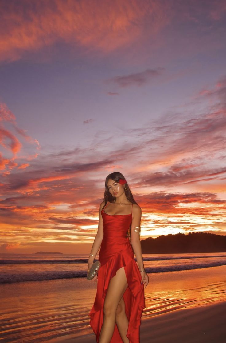 Modest High Low Halter Red Satin Slit Prom Dresses Inspiration Prom Dress Princess Graduation Dress B447