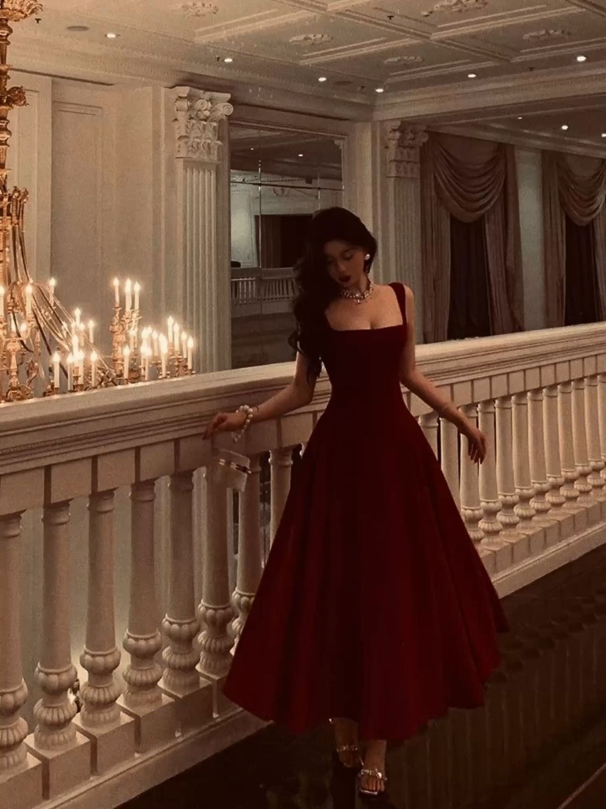 Sexy A Line Square Neck Satin Burgundy Prom Dresses Inspiration Simple Graduation Dress B459