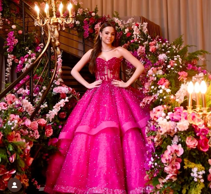 Charming Ball Gown Sweetheart Pink Tulle Prom Dresses Inspiration Prom Dress Princess Graduation Dress B529