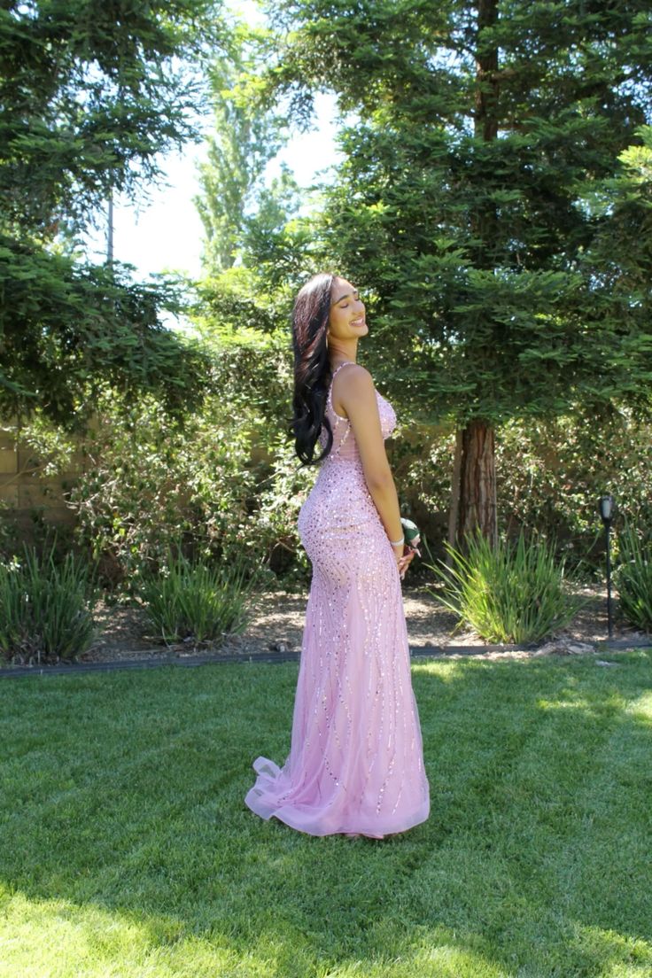 Modest Mermaid Spaghetti Straps Lilac Sequin Long Prom Dresses Party Dress 18th Birthday Outfits Graduation Dress B566
