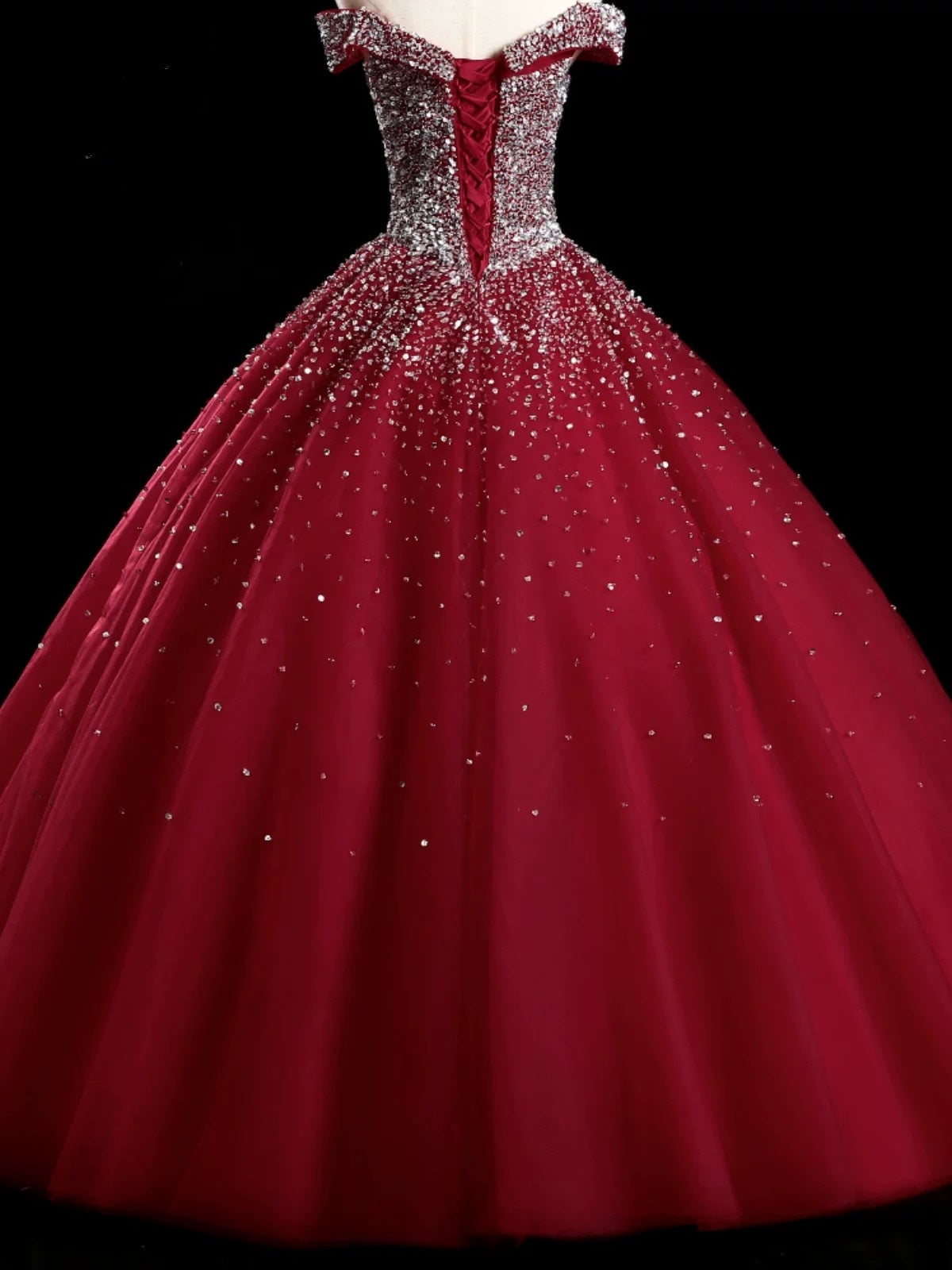 Charming Quinceanera Dresses Ball Gown Off The Shoulder Pink Beads Sequin Birthday Gowns Vestidos De 15 Anos Formal Party Long Sweet 16 Dress B601