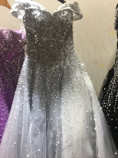 Charming Quinceanera Dresses Ball Gown Off The Shoulder Pink Beads Sequin Birthday Gowns Vestidos De 15 Anos Formal Party Long Sweet 16 Dress B601