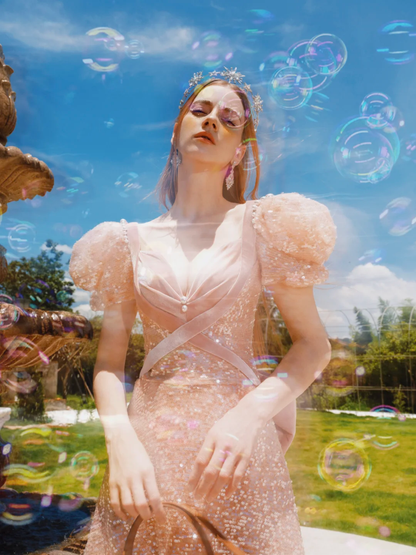Retro A Line Sweetheart Blush Pink Velvet Sequin Long Prom Dresses Impress 18th Birthday Outfits Prom Gown R1870