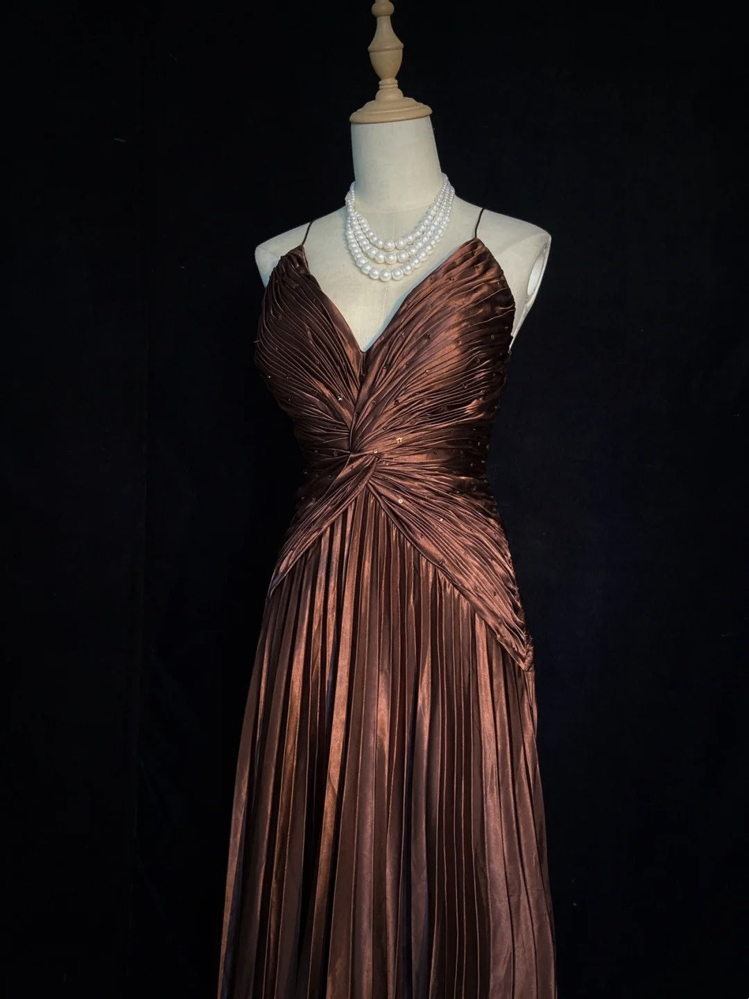 Trendy Prom Dresses Inspiration Mermaid Spaghetti Strap Chocolate Gala Satin Backless With Cape Formal Gowns N3189