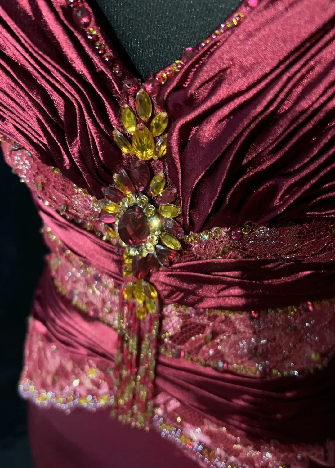 Vintage Prom Dresses A line Spaghetti Strap Wine Red Satin With Pleated 1960s Long Formal Gown N2602