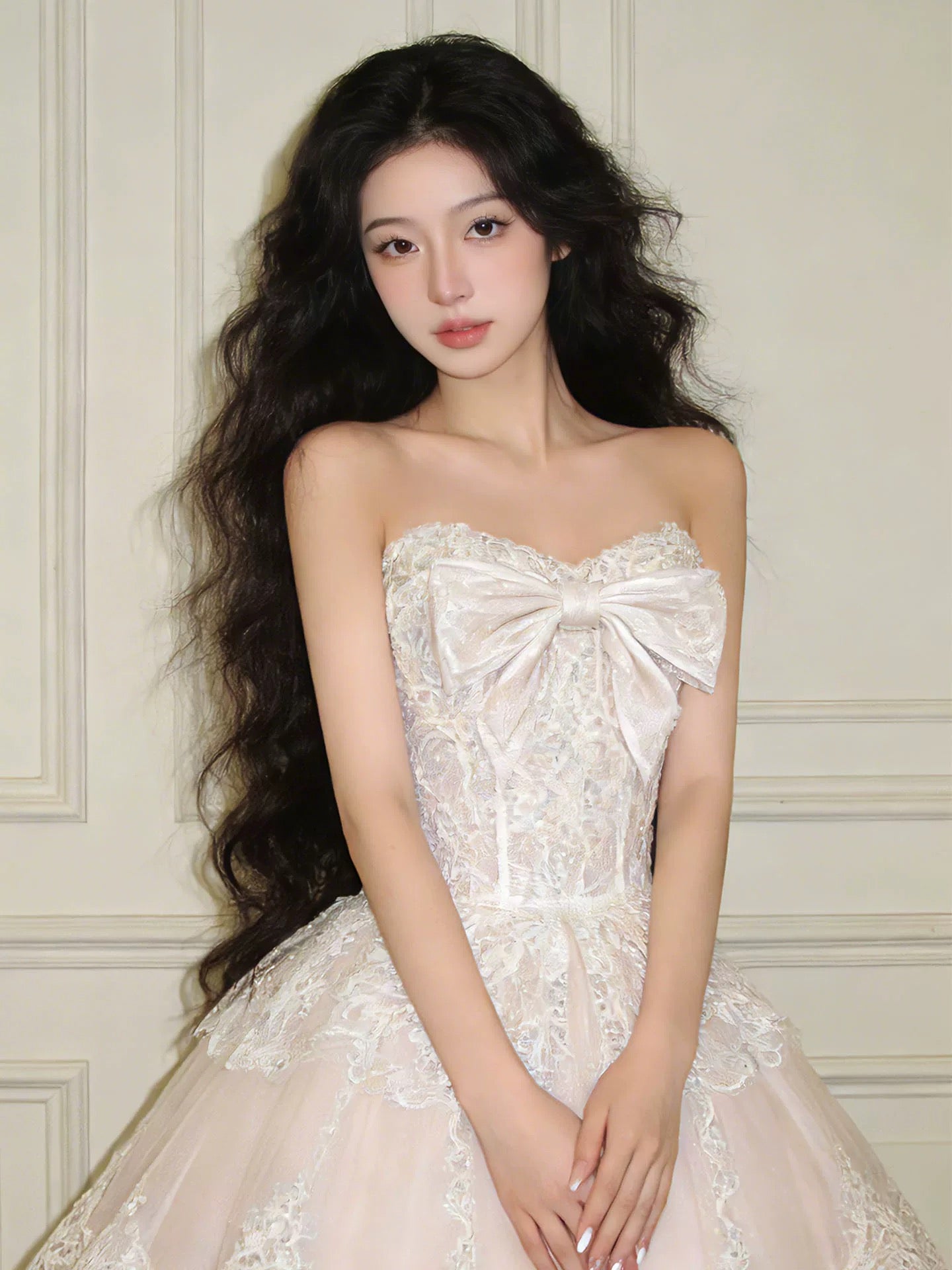 Princess Wedding Dresses Ball Gown Sweetheart Lace Long Summer Garden Wedding Dress N4106