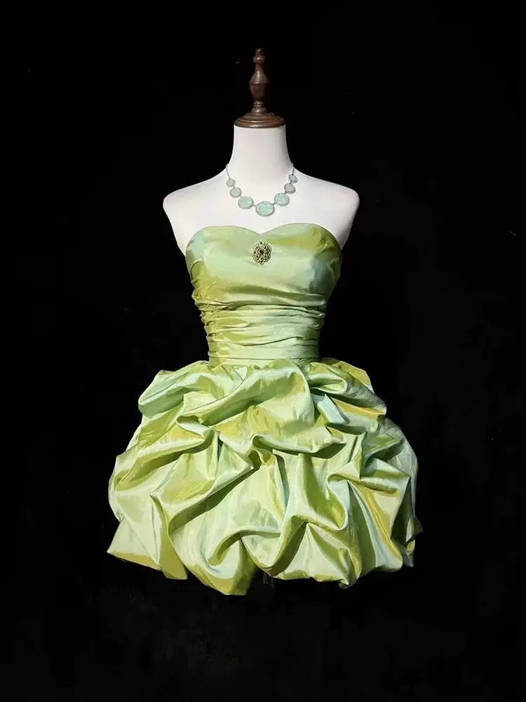 Pretty Ball Gown Strapless Short Mini Party Dress Cocktail Homecoming Dresses N4170