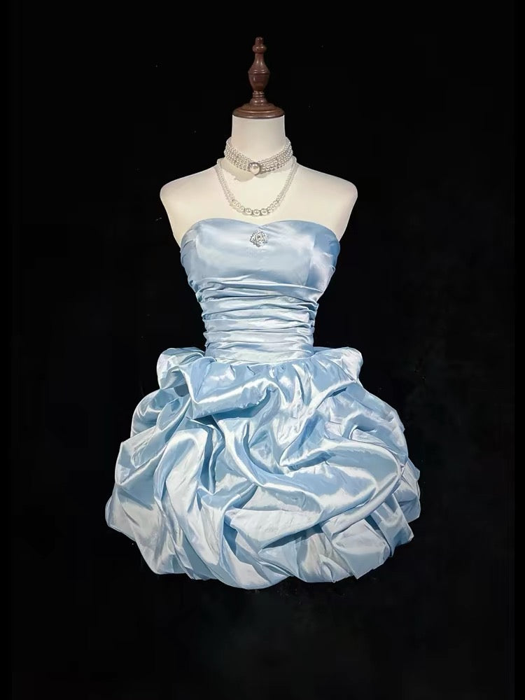 Pretty Ball Gown Strapless Short Mini Party Dress Cocktail Homecoming Dresses N4170