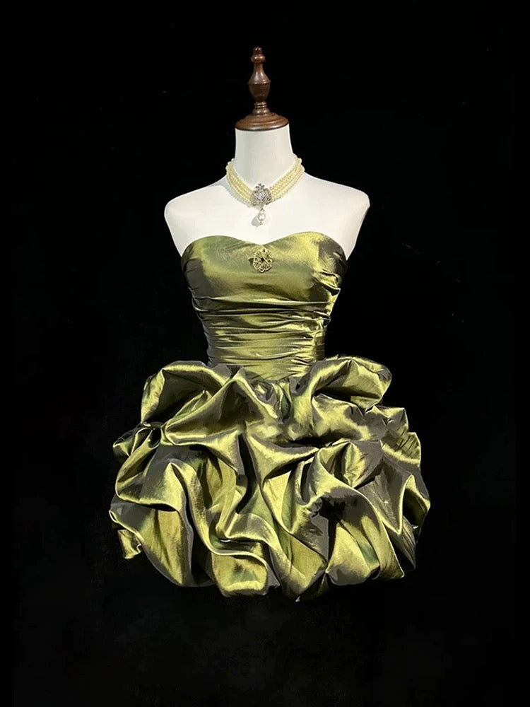 Pretty Ball Gown Strapless Short Mini Party Dress Cocktail Homecoming Dresses N4170