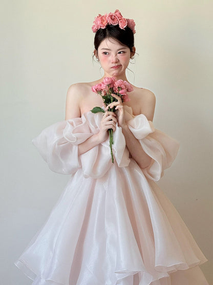 Princess Prom Dresses Ball Gown Off The Shoulder Sweet 16 Evening Long Formal Dress RB3751