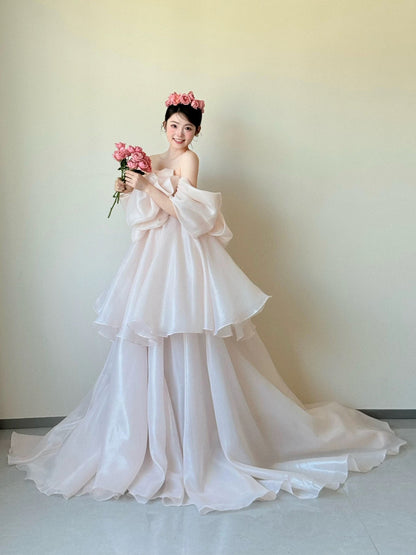 Princess Prom Dresses Ball Gown Off The Shoulder Sweet 16 Evening Long Formal Dress RB3751