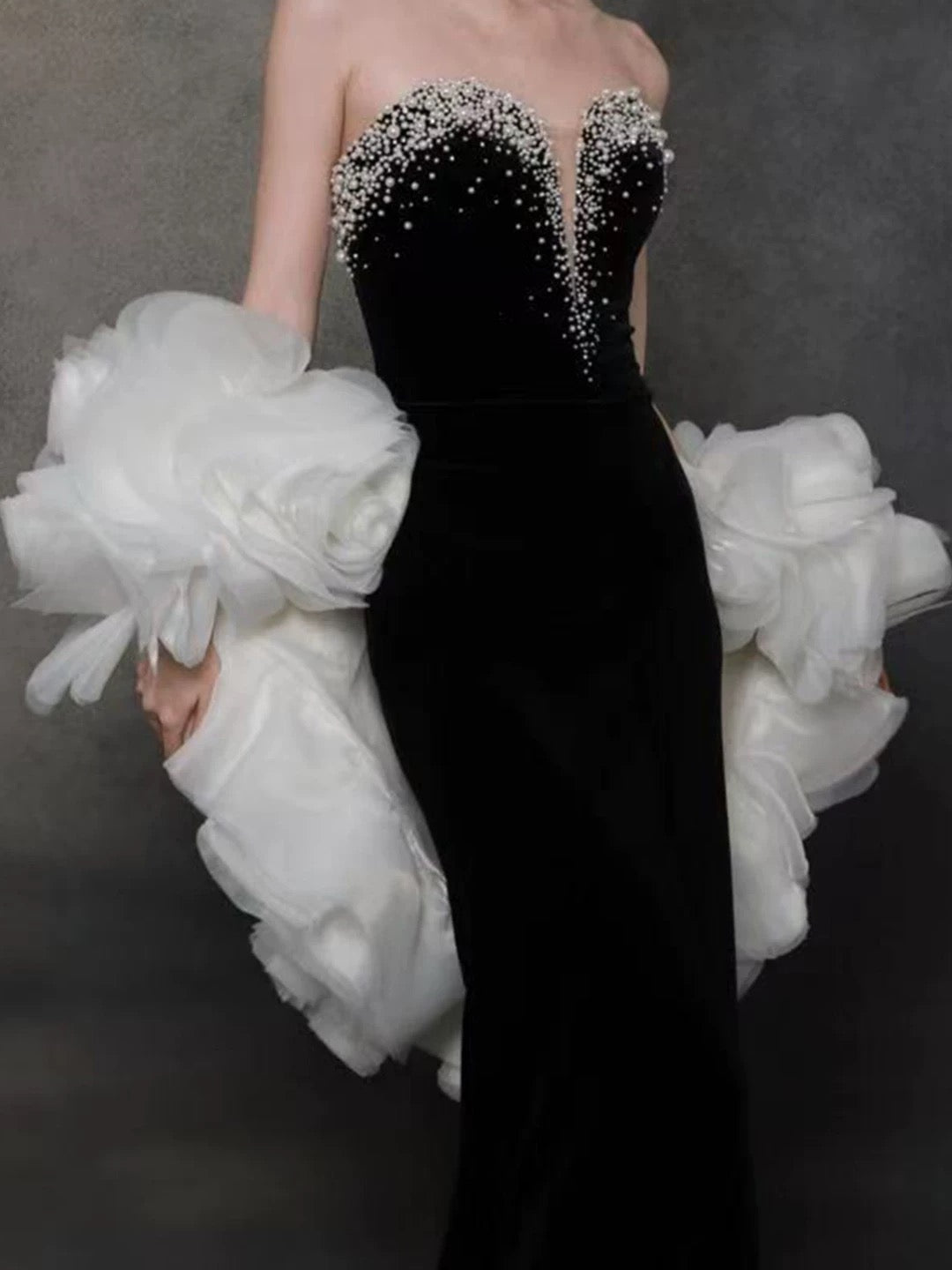 Sexy Evening Dresses Women Mermaid Sweetheart Black With Cape Long Prom Gown Party Wear Fashion Dresses N1808