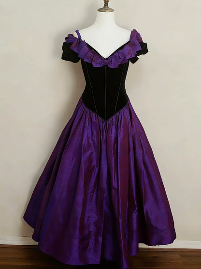 Beautiful Ball Gown Off The Shoulder With Ruffles Purple For High Schools Teens Prom Dresses Graduation Dress N1683