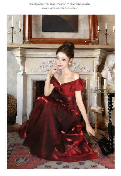 Sexy Mermaid Off The Shoulder White With Ruffled Date Night Outfits Long Formal Evening Wedding Guest Dress RB5403