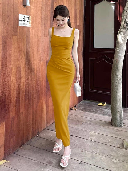 Dreamy Mermaid Square Neck Ankle Length Cruise Ship Formal Night Evening Dresses 18th Birthday Outfits RB5662