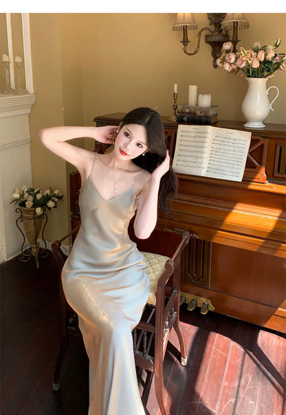 Boho-chic Sheath Spaghetti Straps Semi Formal Summer Garden Beach Spring Event Outfits Wedding Guest Dresses RB4943