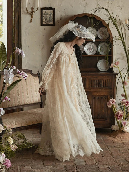Charming A Line V Neck Lace White With Sleeves Brides Gown Bridal Dress Long Wedding Dresses RB5712