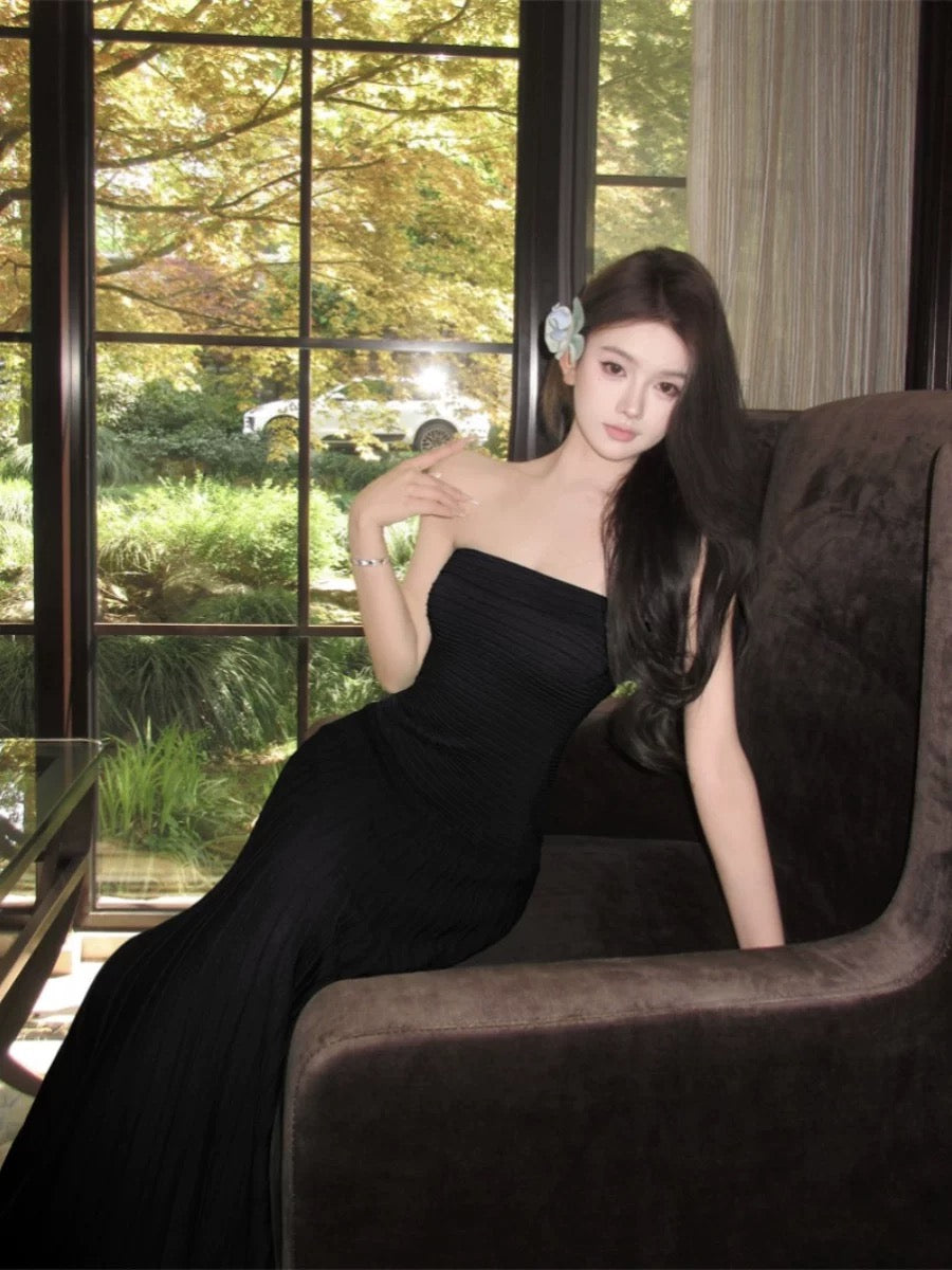 Sexy Mermaid Strapless Green 21st Birthday Elegant Outfit Summer Floor Length Wedding Guest Dresses N3993