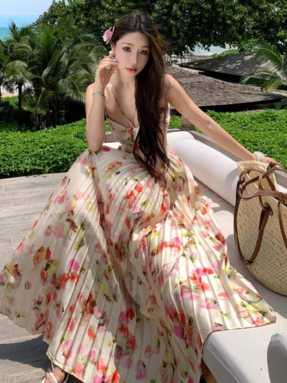 Modest A line Halter Floral Backless Open Back 21st Birthday Elegant Outfit Formal Wedding Guest Dresses N4007