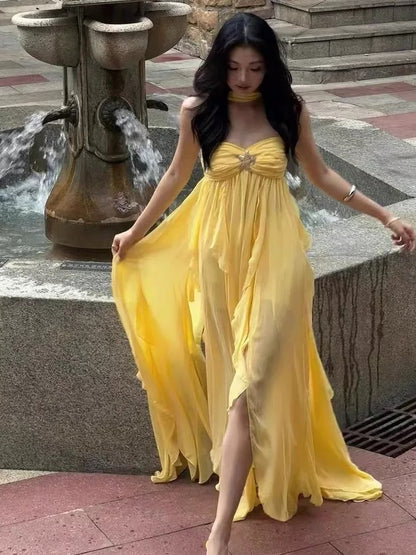 Sexy A line Sweetheart Red Chiffon Prom Dress 21st Birthday Elegant Outfit Summer Wedding Guest Dresses N4075