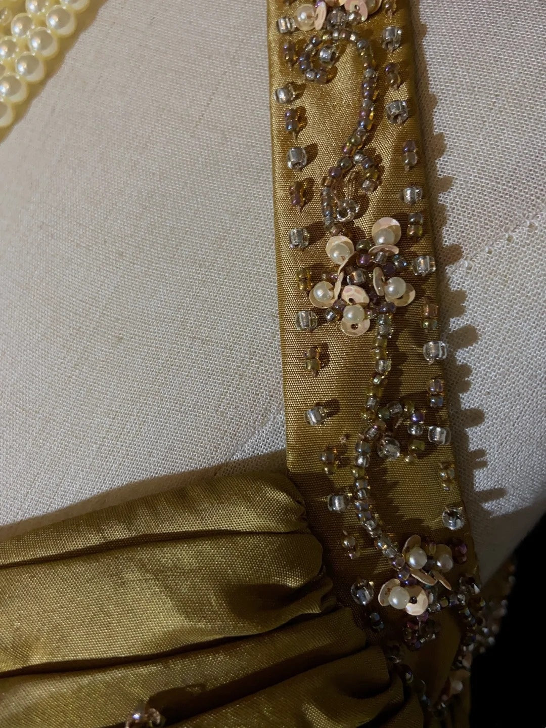 Beautiful Prom Dresses Inspo A Line Halter Gold Satin With Beaded Long Women Formal Dress N3196