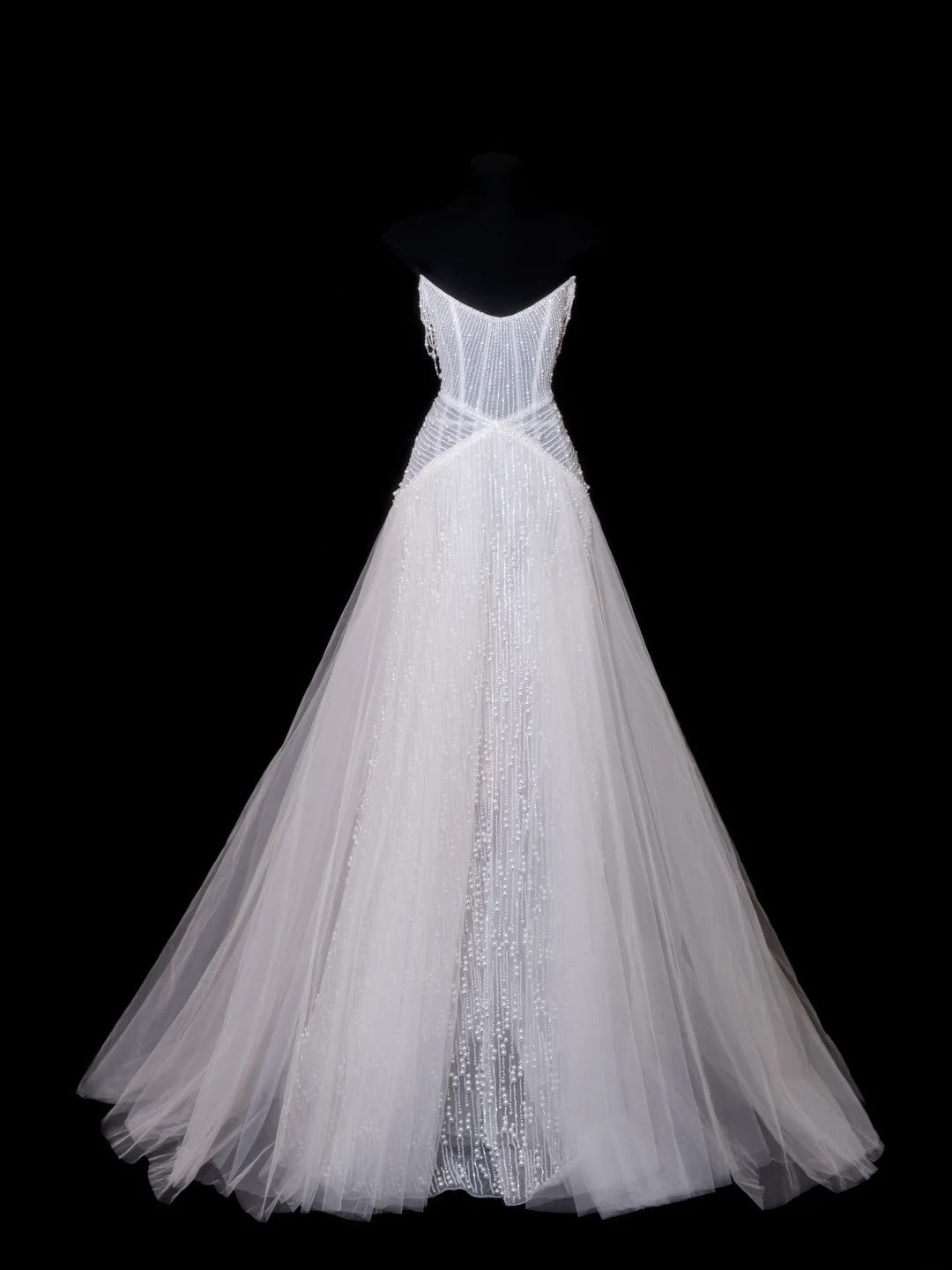 Glitter Wedding Dresses Ball Gown V Neckline Sequin Beaded White Brides Dress Fitted Long Bridal Gowns N155