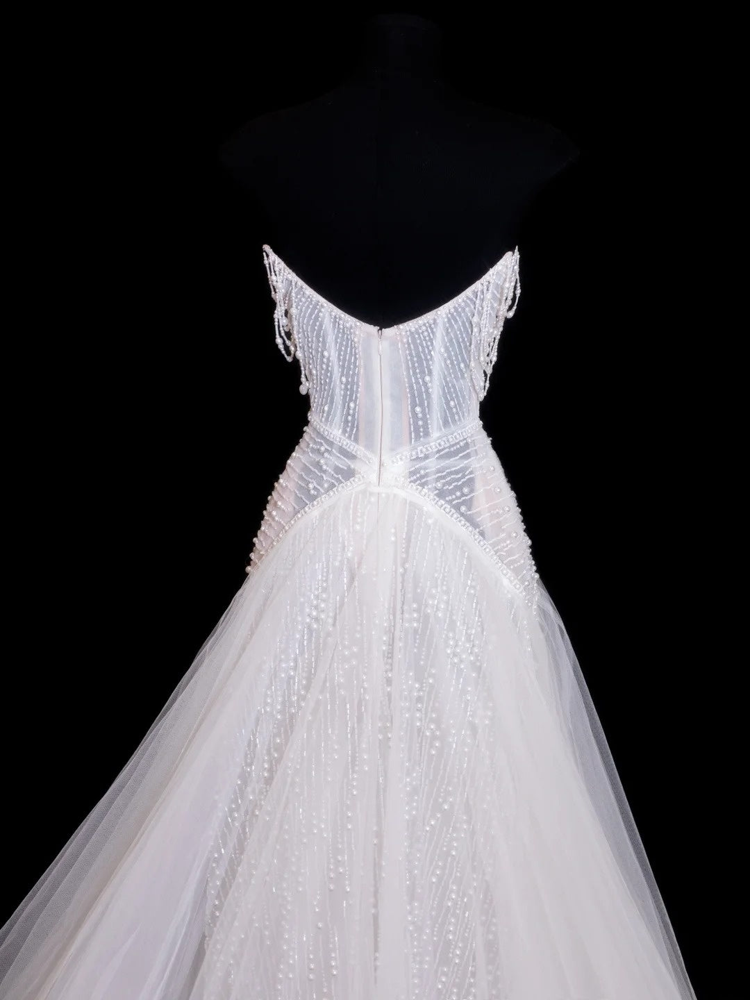 Glitter Wedding Dresses Ball Gown V Neckline Sequin Beaded White Brides Dress Fitted Long Bridal Gowns N155