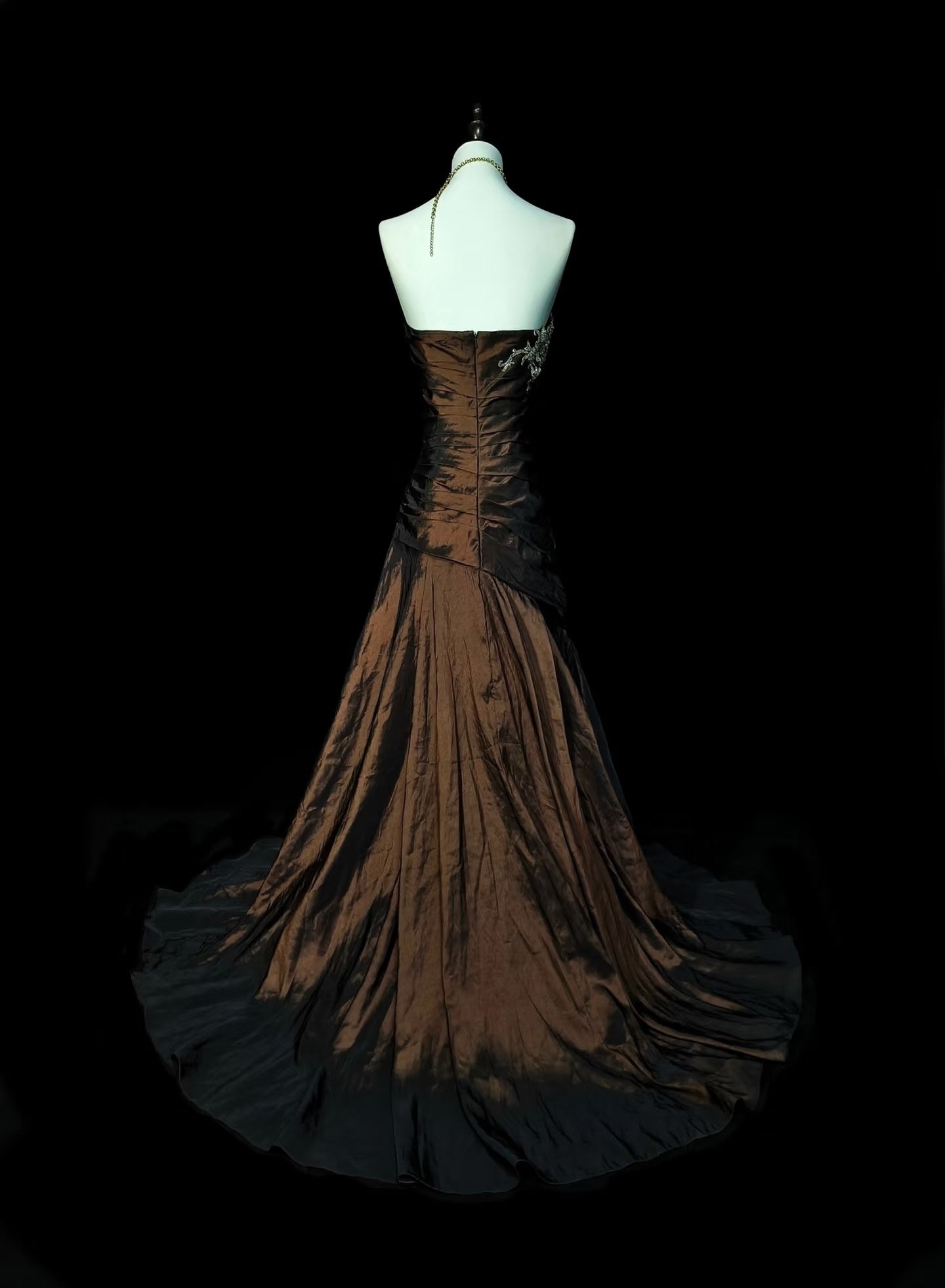 Green Taffeta Sweetheart with Lace Long Formal Dress, Green Taffeta Evening Dress Prom Dress N1780