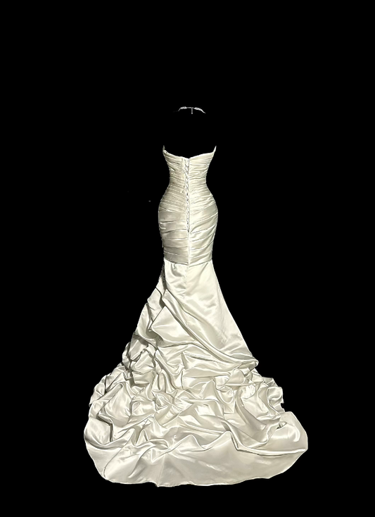 Princess Wedding Dresses Mermaid Sweetheart With Appliqued Summer Long Wedding Dress N4238