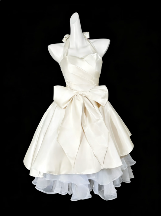2026 New Homecoming Dresses Knee Length With Bow Graduation Cocktail Dress N4316