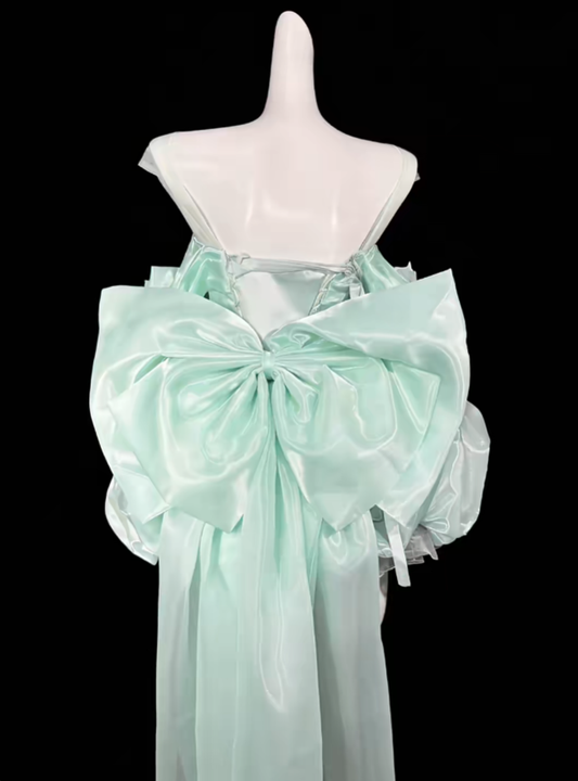 Sweet Ball Gown Off The Shoulder Mint Green Short Mini Party Dress Cocktail Homecoming Dresses N4323