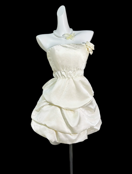 Pretty Ball Gowns Strapless Short With Backless Mini Party Dress Homecoming Dresses N4332
