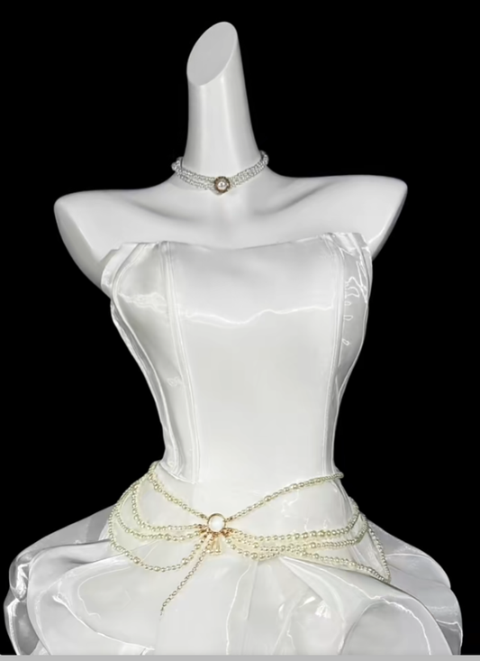 Unique Ball Gowns Strapless White Short Mini Party Cocktail Homecoming Dresses N4413