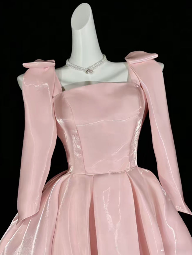 Sweet Ball Gown Spaghetti Strap Pink Short Mini Party Cocktail Homecoming Dresses N4348