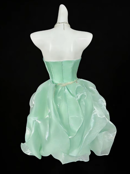 Unique Ball Gowns Strapless Lilac Short Mini Party Cocktail Homecoming Dresses N4353