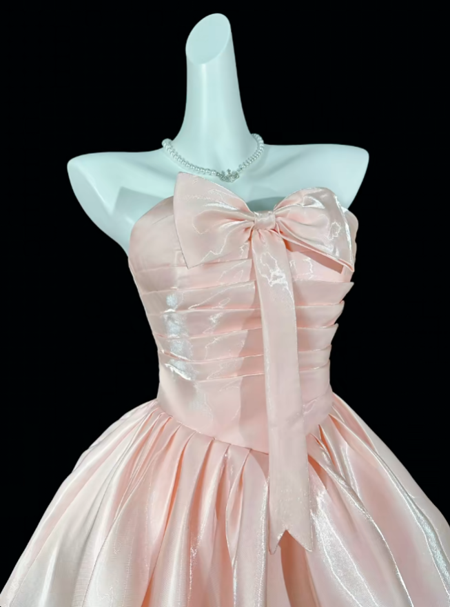 Sweet Ball Gown Sweetheart Blush Pink Short Mini Party Cocktail Homecoming Dresses N4357