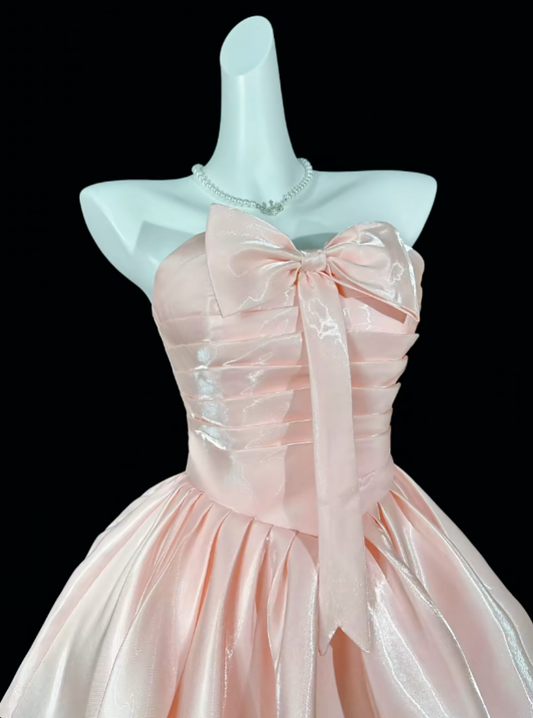 Sweet Ball Gown Sweetheart Blush Pink Short Mini Party Cocktail Homecoming Dresses N4357