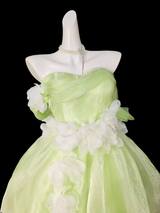 Sweet Ball Gown Off The Shoulder Yellow Short Mini Party Birthday Cocktail Homecoming Dresses N4358