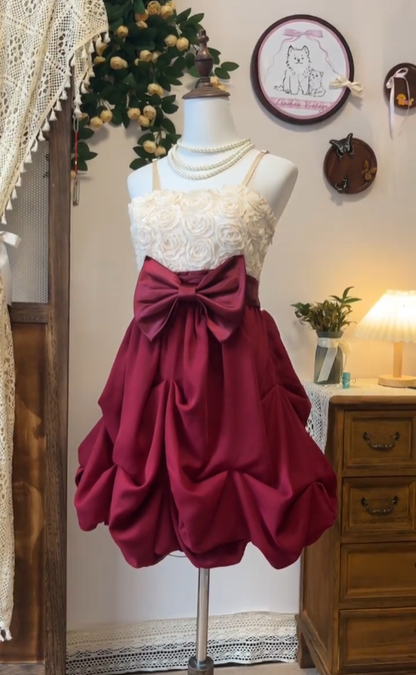 Fancy A Line Spaghetti Strap Satin Burgundy Senior Short Graduation High School Homecoming Dresses N4565