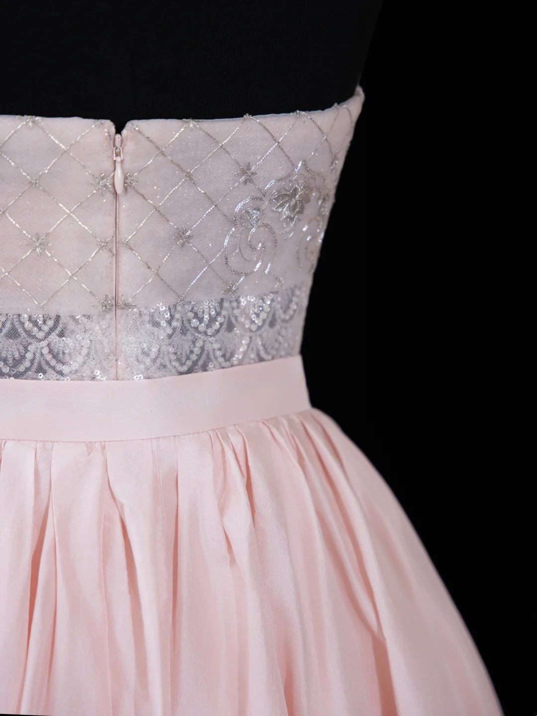 Chic Mermaid Strapless Pink With Train Sequined Long Party Dresses Prom Dresses Impress Wedding Guest Dress N914
