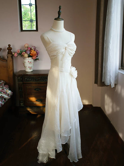 Vintage 1950s Mermaid Spaghetti Straps Ivory Prom Dresses Inspiration Long Party Evening Dress 18th Birthday Outfits AB2379
