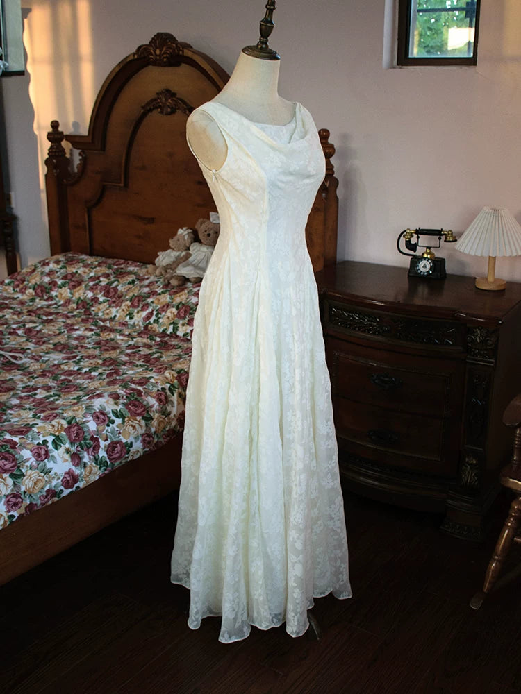 Modest A Line Scoop Neck White Lace Prom Dresses Inspiration Long Party Evening Dress 18th Birthday Outfits AB2367