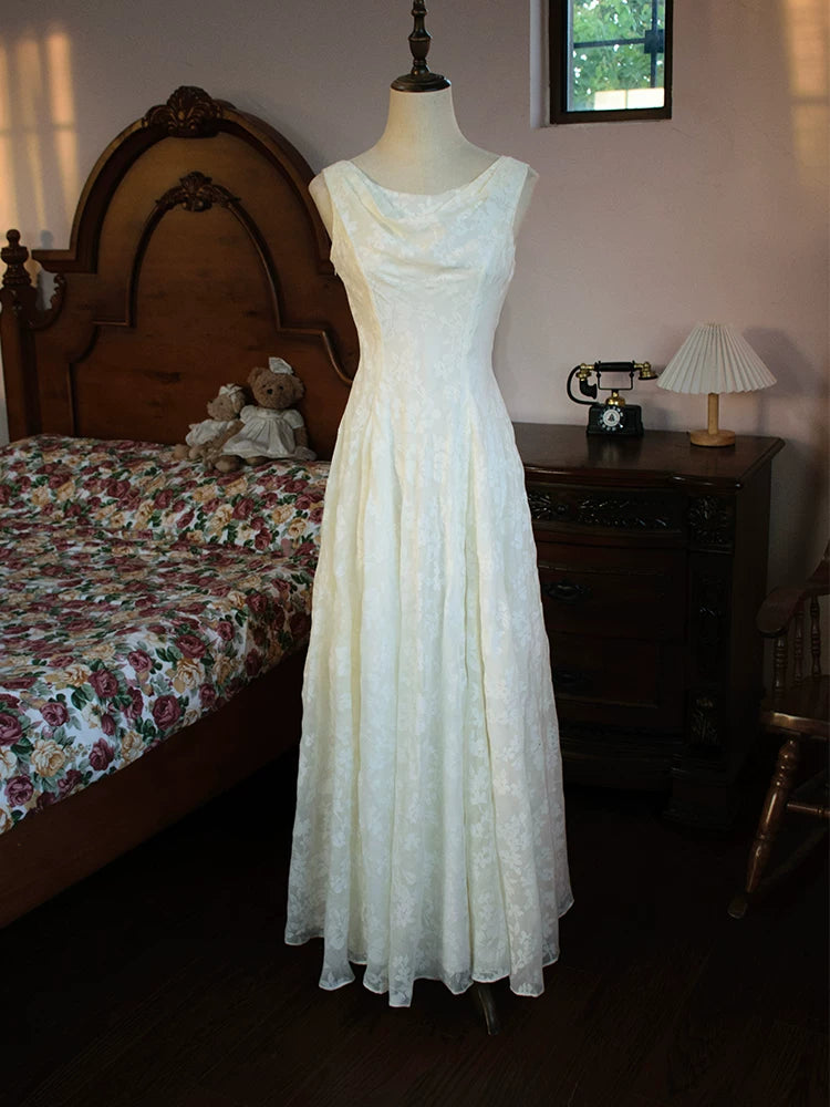 Modest A Line Scoop Neck White Lace Prom Dresses Inspiration Long Party Evening Dress 18th Birthday Outfits AB2367
