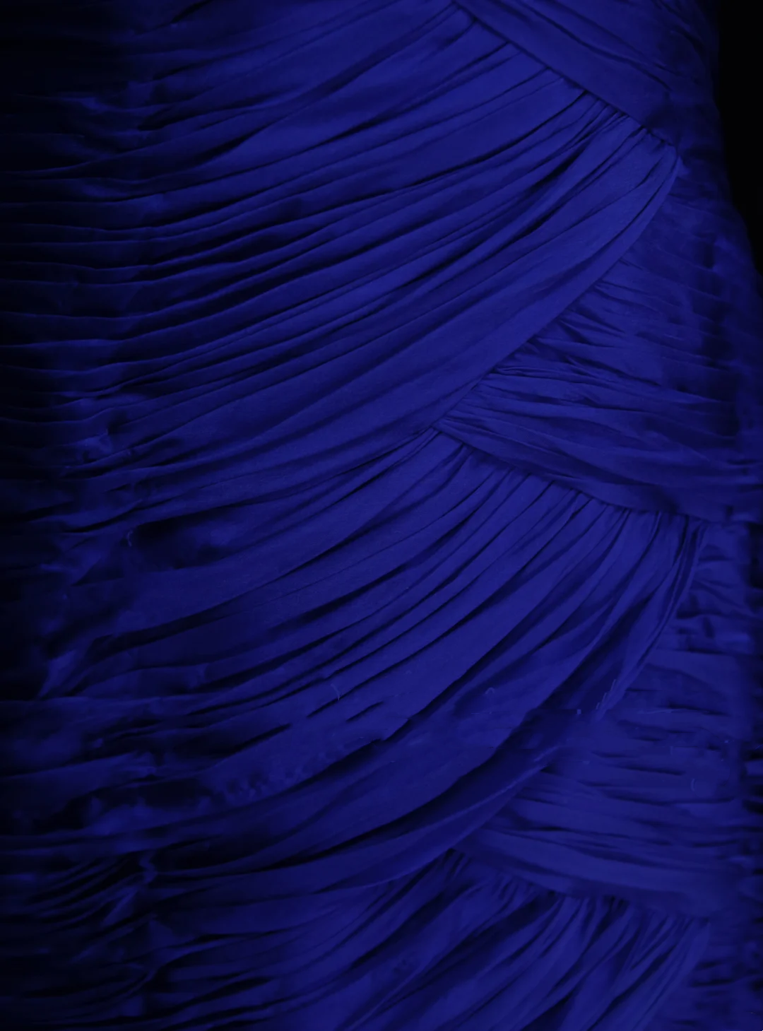Mermaid One Shoulder Royal Blue Tulle With Pleated Ruched Long Prom Dresses Party Dress For Women OB002