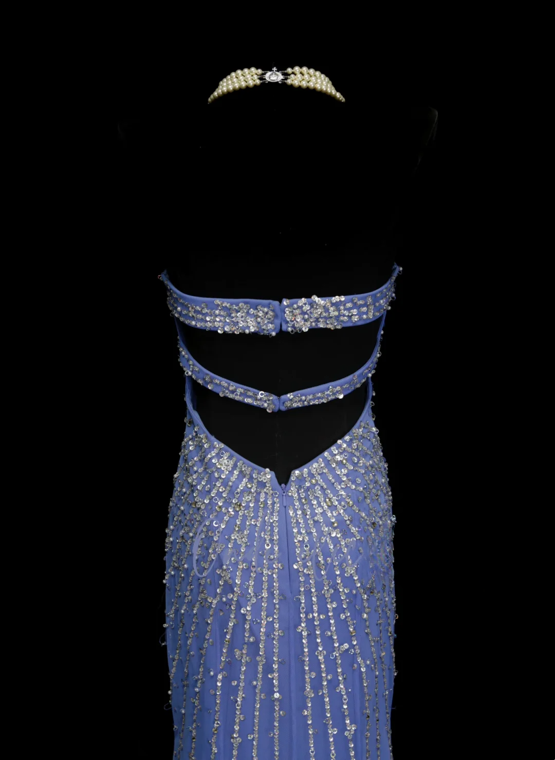 Classy Formal Mermaid Sweetheart Blue Sequins With Beads Style Impress Long 2026 Prom Dresses Party Gowns OB027