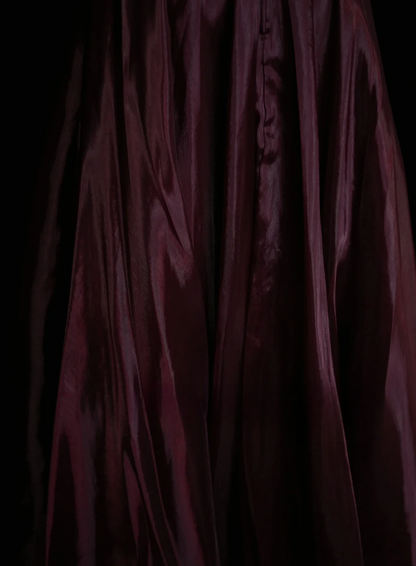 Classy Formal Ball Gowns Strapless Burgundy With Beads Style Impress Long Prom Dresses Party Gowns OB035