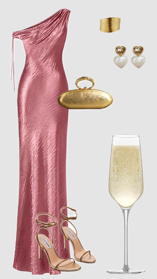 Elegant Sheath Pink One Shoulder Floor Length Formal For Women Girls Teens Prom Dresses N2339