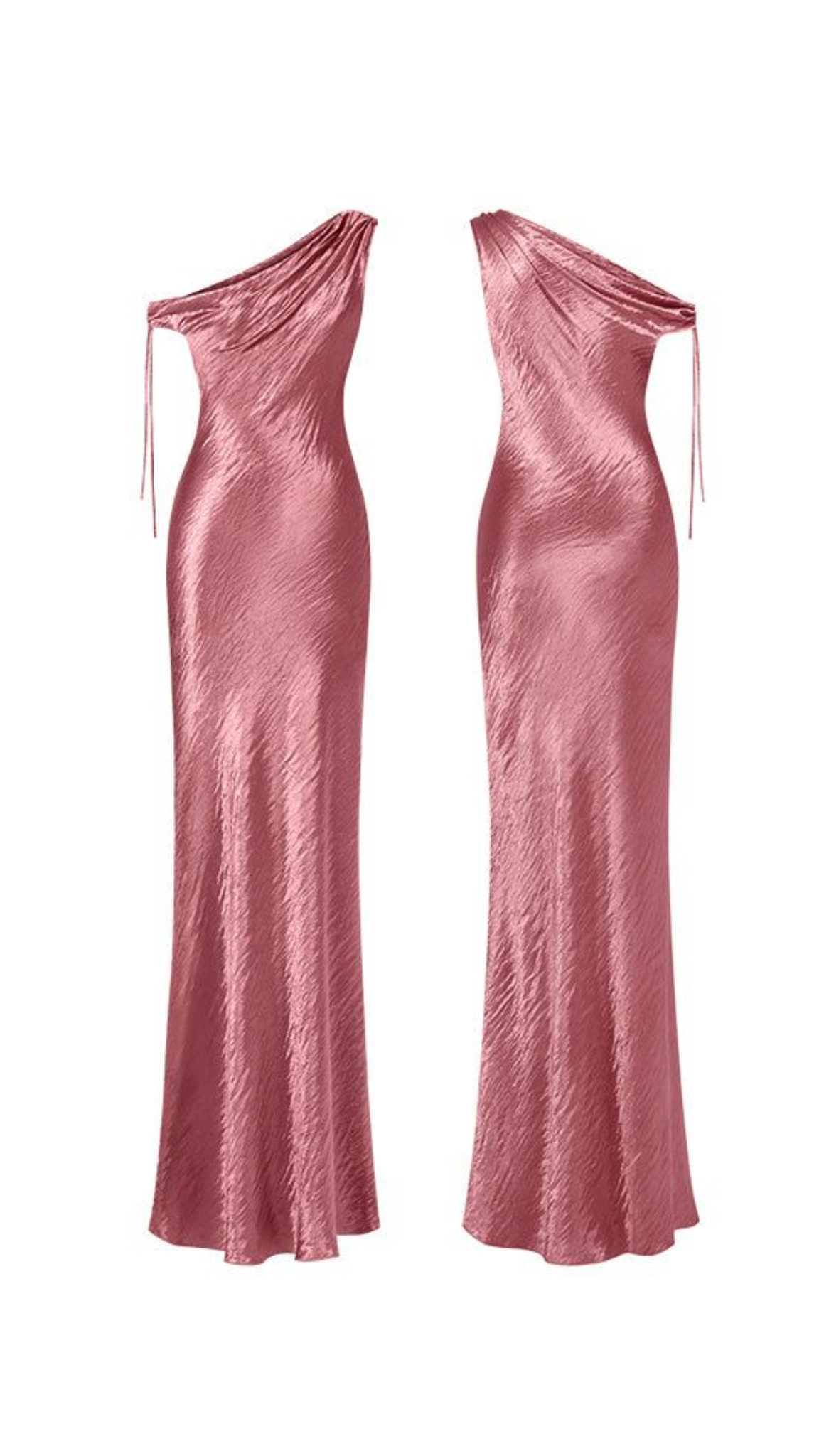 Elegant Sheath Pink One Shoulder Floor Length Formal For Women Girls Teens Prom Dresses N2339