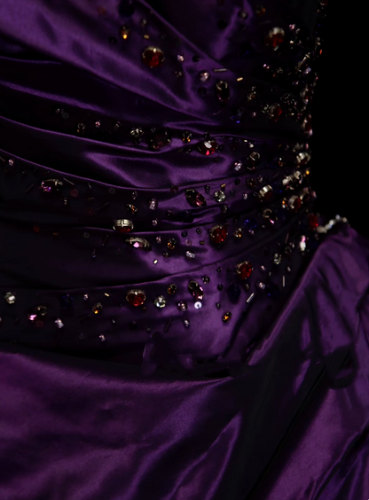 Vintage Ball Gown Strapless Purple Sweet 16 Dresses Quinceanera Dress Long 15 Vestidos De Fiesta N1323